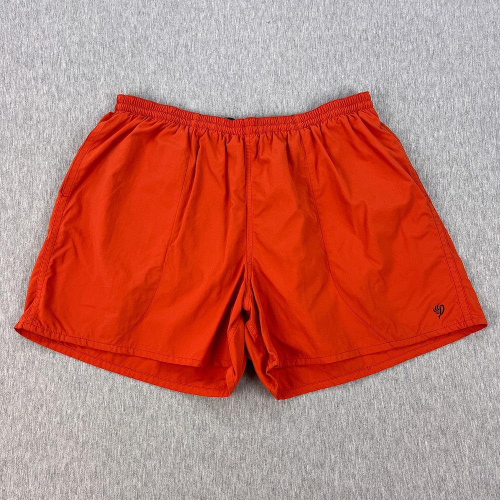 Duck Camp Scout Shorts Mens XL - 5" Inseam Gill Orange Nylon Mesh-Lined